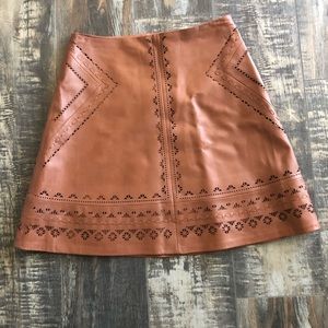 WHBM leather skirt